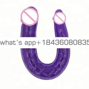 2 Heads Hot Selling Big Cristal Dildo Artificial Penis Adult Product For Girls Masturbation SexToy For Men
