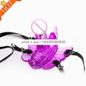 Hot Selling Real Skin Feeling Novelty Products Wearable Dildo Flying Butterfly Sex Toys Wearable Vibrator Dildo