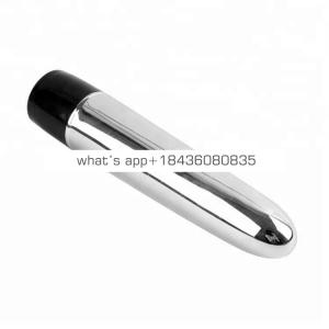 Hot sale 5 Inch 10 Vibration Modes Personal Mini Vibrator, Silver Power Bullet Battery Vibrator