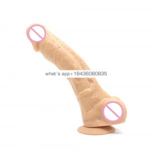 Medical grade 10 inch supper big silicone rubber fake penis, sex toy big plastic penis