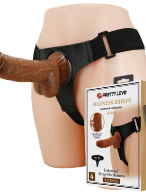 7.0" Dildo Universal Strap On Harness