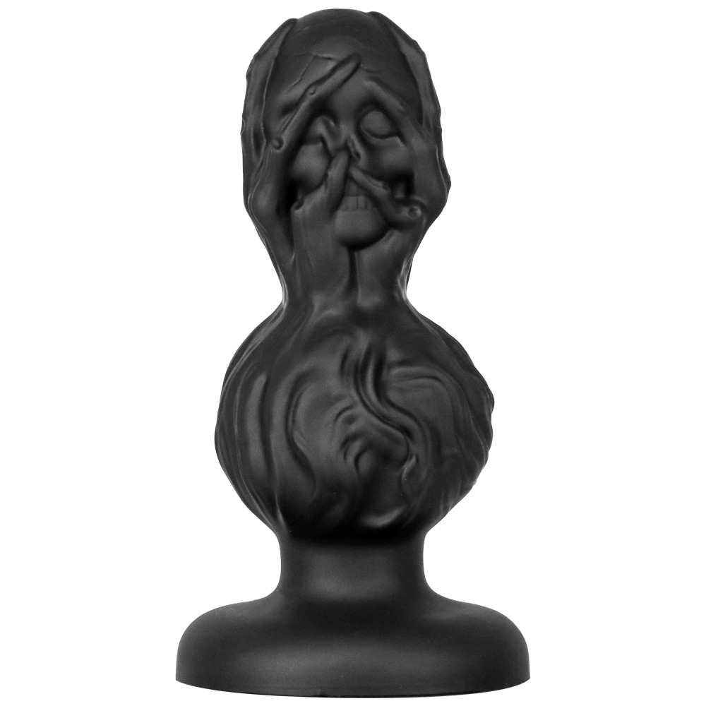 Sacrilegious Skull Black Butt Plug