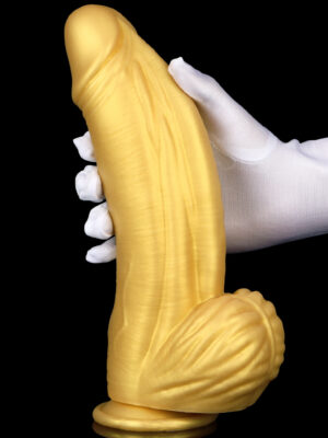 Liquid Silica Gel Realistic Dong - Golden